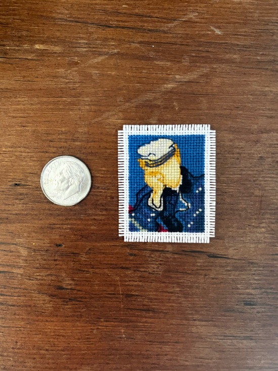 Other - Van Gogh’s “Portrait of Dr. Gache” in Mini Cross Stitch Art